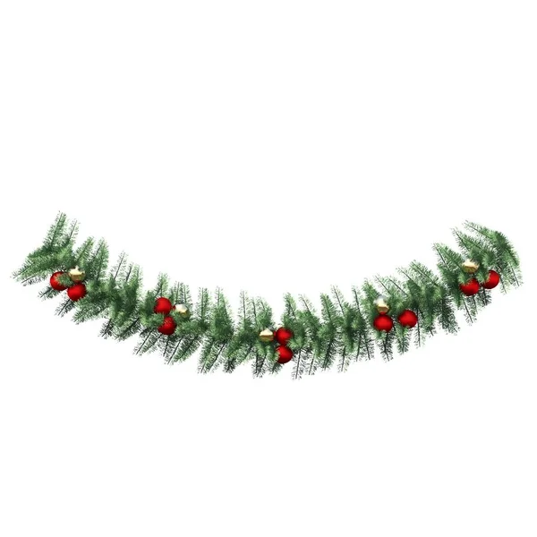 Christmas Tinsel Isolated White Background — Stock Photo, Image