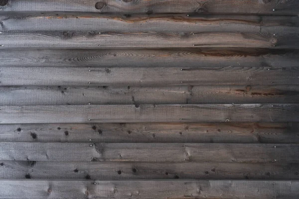 Wooden Background Format Filling Horizontal Partially Overlapping Wood Larch Boards — Stock Photo, Image