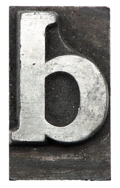 Contro Sfondo Bianco Retro Vecchio Vintage Letterpress Typeset Macro Chiudere — Foto Stock