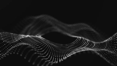 Soyut dijital arkaplan. Büyük veri akışı. Bilim konsepti, teknoloji, iş dünyası, alan 3 boyutlu canlandırma