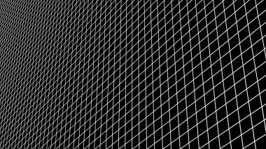 Perspektif ağ arka planı. Karanlık bir arkaplanda basit çizgiler. Not defterlerinin kapak tasarımı için şablon. 3B görüntüleme