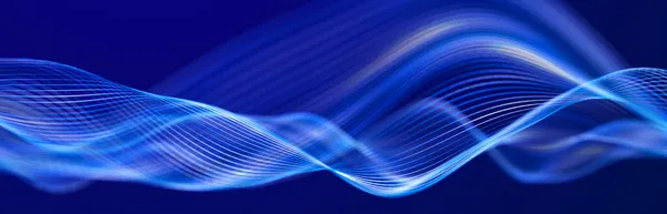 Великий Потік Даних Інформаційні Технології Динамічний Хвильовий Фон Складається Ліній — стокове фото