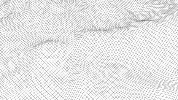 Perspective mesh background. Simple lines on a white background. Vector illustration. EPS 10
