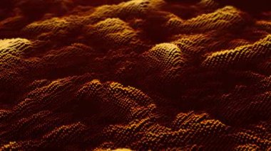 Soyut dijital arkaplan. Büyük veri akışı. Bilim, teknoloji, iş dünyası, uzay kavramı. 3D görüntüleme. Döngülü animasyon 4K