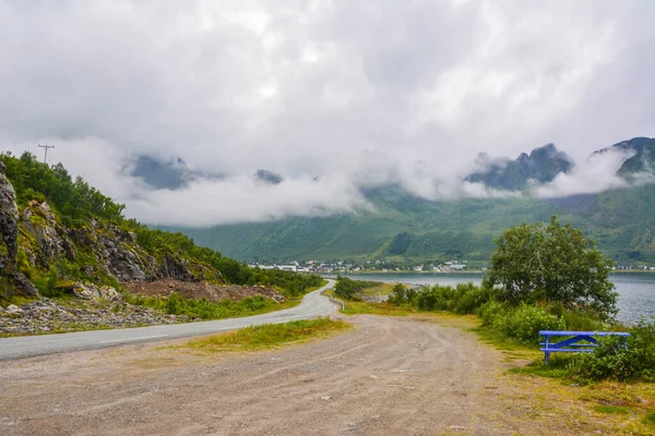 Pohled na silnici v Norsku — Stock fotografie