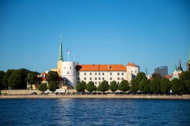 The Presidents Castle in Riga, view from the opposite bank of the Daugava River