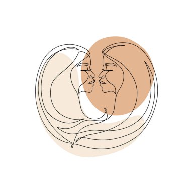 Astrolojik İkizler burcu bir çizgi çiziyor. Zarif astroloji amblemi, sembol çizgisi, mistik logo çizgisi, boho asgari tarzda takvim baskısı. Yıldız falı vektörü soyut sanat