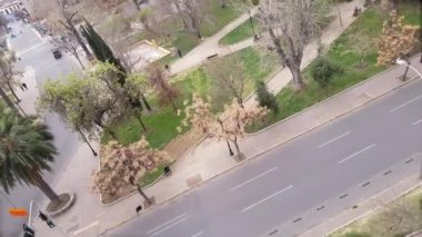 Santiago, Şili 'deki Barrio Lastarria tarihi mahallesinin dönüm noktası.. 