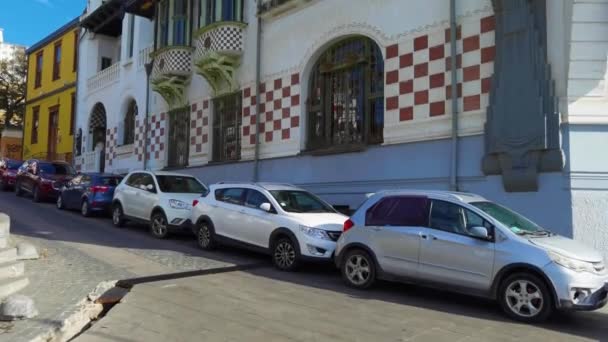 Tilt Shot Museum Palace Baburizza Valparaíso Chile Junio 2022 Imágenes — Vídeo de stock