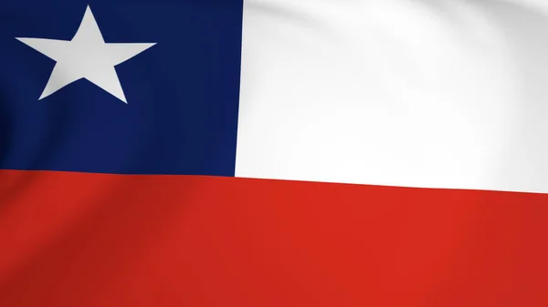 Chilean Flag Waving Flag Chile Flag High Quality Photo — Photo