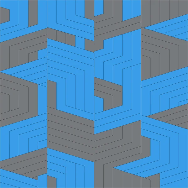 Geometrik dikişsiz desen. Soyut geometrik altıgen grafik tasarım arka planı. 3B desen.