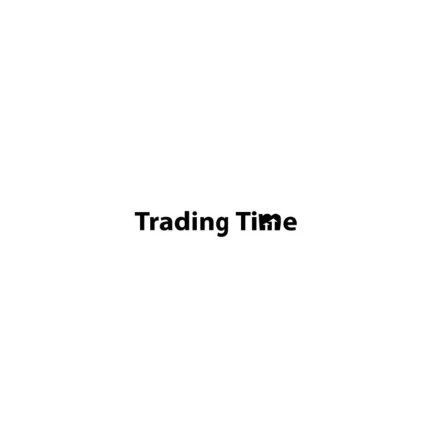 Word Sign Logo Icon Formed Chart Trading Symbol Word Trading — Stockvektor