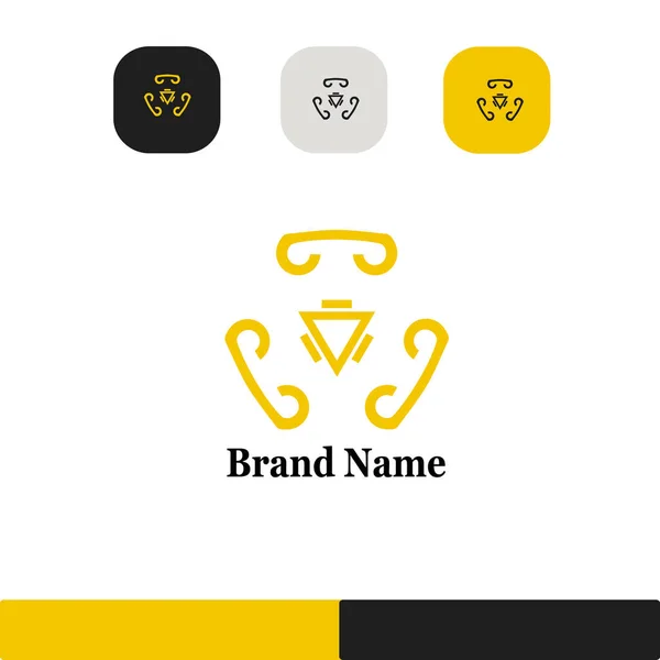 Logo Právnické Firmy Zlatá Barva Pevná Měřítka Spravedlnosti Práva Ikona — Stockový vektor