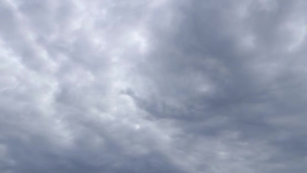 Cloudy Sky Time Lapse Shows Rain Clouds Forming Gray Rain — Stockvideo