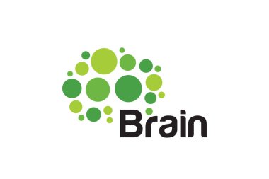 Beyin fırtınası gücünün yaratıcı grafik vektörü logo tasarım şablonu 