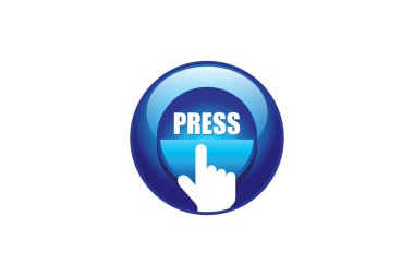 El düğmesi simge tasarım şablonunun grafik vektörü