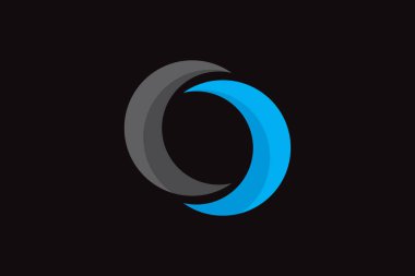 Logo tasarımı için C ve C harflerinin resimleme vektörü grafiği 