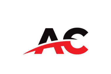 Harf imi stili logo tasarımı şablonu-02 ile AC 'nin resimleme vektörü grafiği