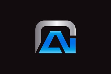 Harf imi stili logo tasarım şablonuyla AC 'nin illüstrasyon vektörü grafiği