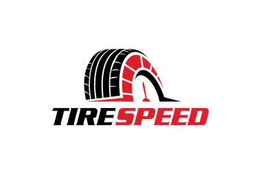 Otomotiv lastikleri dükkan logosu tasarım şablonu grafiği