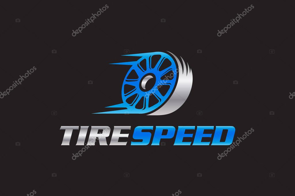 Illustration vector graphic of automotive tires shop logo design template