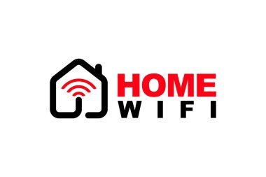 Wi-Fi internet erişim logo tasarım şablonunun grafiksel vektörü