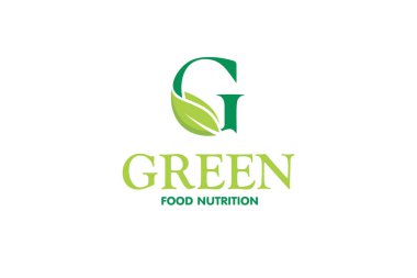 Sağlık diyeti beslenme konsepti logo tasarım şablonunun resimleme vektörü grafiği