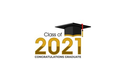 Tebrikler mezuniyet konsept logo tasarım şablonu çizimi