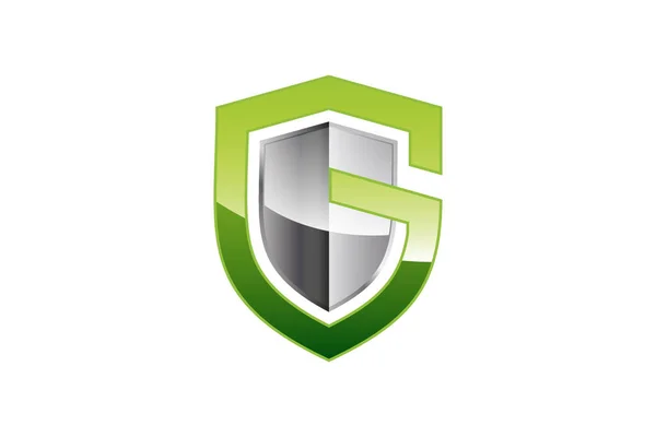 Green Guardian Stahl Logo Design Vorlage Für Ihr Unternehmen — Stockvektor