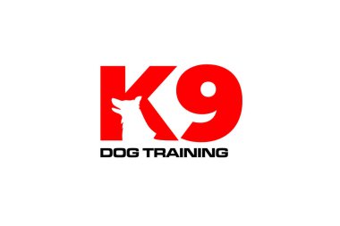 Köpek eğitim kulübü logosu tasarım şablonunun resimleme vektörü grafiği