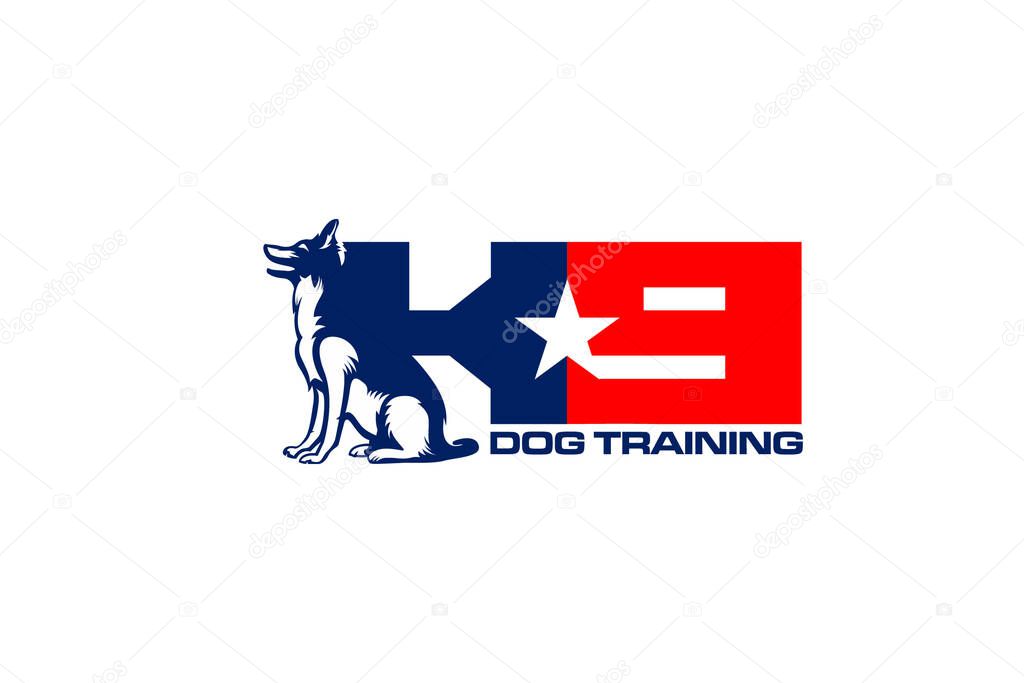 Illustration vector graphic of dog training club Logo Design template