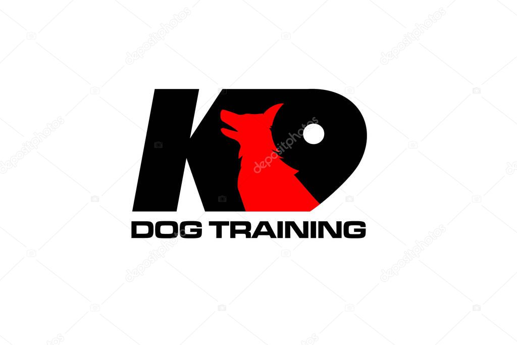 Illustration vector graphic of dog training club Logo Design template