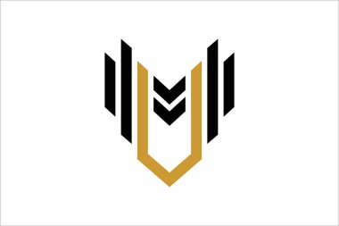 MUicon logo şablon tasarımının resimleme vektörü grafiği