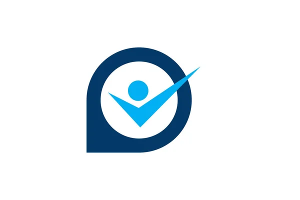 Illustratie Vector Grafiek Van Het Vinkje Pictogram Logo Ontwerp Sjabloon — Stockvector
