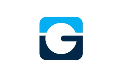 G simgesi logo tasarım şablonunun resimleme vektörü grafiği 