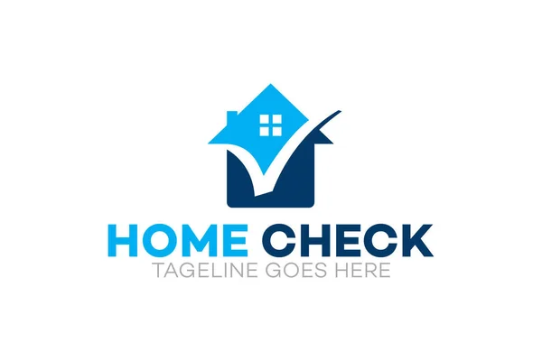 Illustratie Vector Grafiek Van Home Inspectie Bedrijf Logo Ontwerp Template — Stockvector