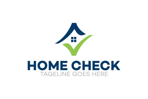 Illustratie Vector Grafiek Van Home Inspectie Bedrijf Logo Ontwerp Template — Stockvector