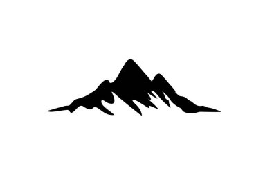  Dağ silueti sembolü tasarım şablonunun grafik vektörü