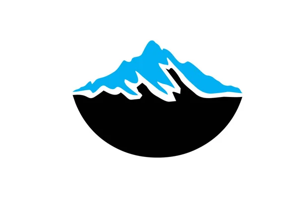 Ilustração Vetor Gráfico Modelo Desenho Símbolo Silhueta Montanha — Vetor de Stock