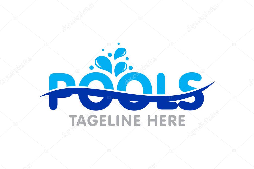 Creative innovation graphic vector for swimming pool concept logo design