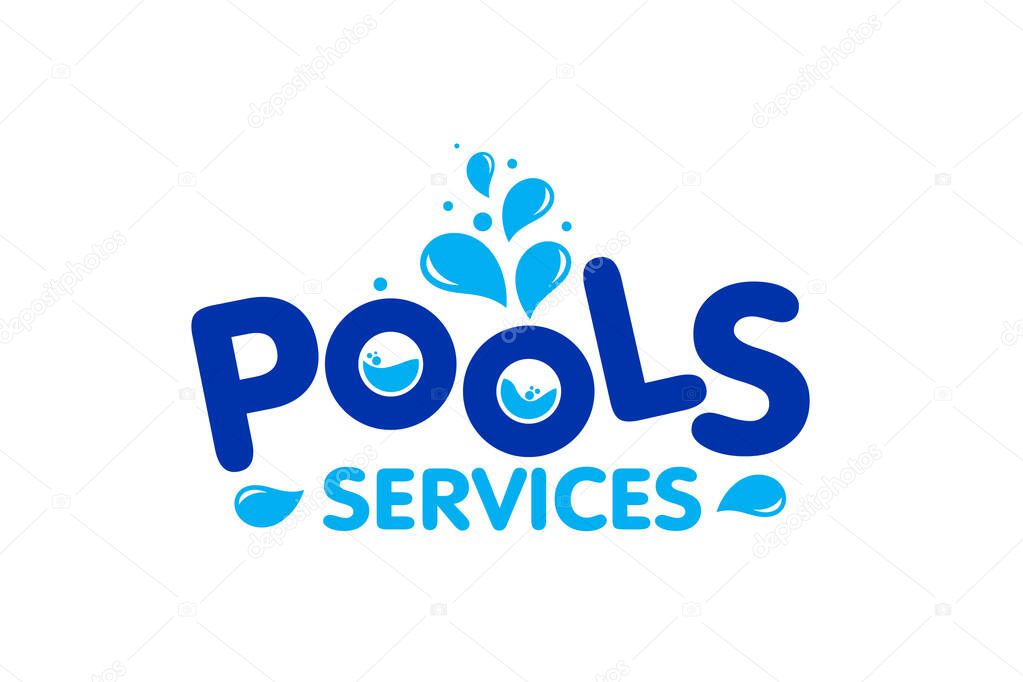 Creative innovation graphic vector for swimming pool concept logo design