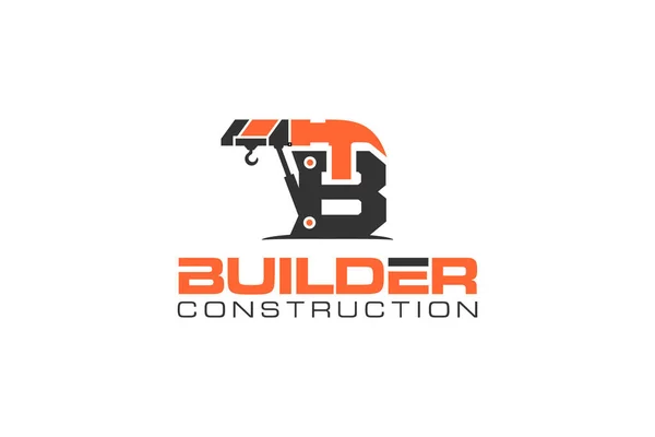 Illustratie Vectorgrafiek Van Het Ontwerp Van Het Constructie Bouwconcept Logo — Stockvector