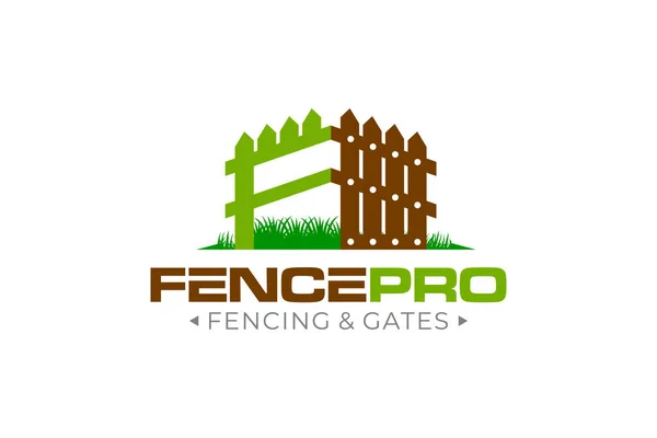 Illustration Graphic Vector Fence Home Solution Logo Design Template — Stock vektor