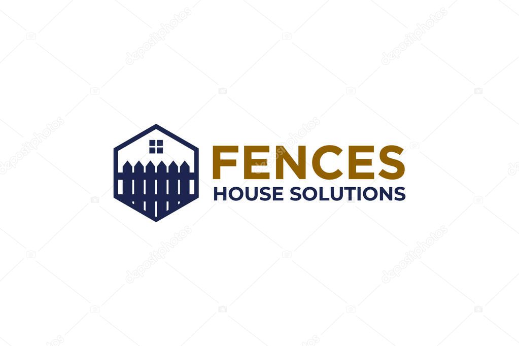 Illustration graphic vector of fence home solution logo design template