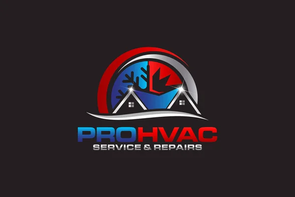 Illustration Graphic Vector Heating Cooling Repair Service Logo Design Template — Stock vektor