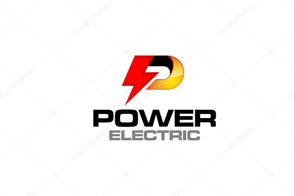 Illustration graphic vector of electric power, energy and Thunder electricity concept logo design template