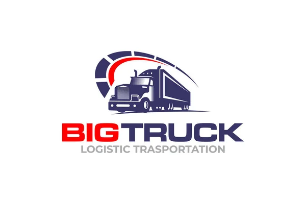 Illustratie Grafische Vector Van Beste Logistiek Transport Logo Ontwerp Template — Stockvector