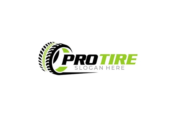 Illustration Vector Graphic Tire Shop Repair Service Logo Design Template — Stock Vector