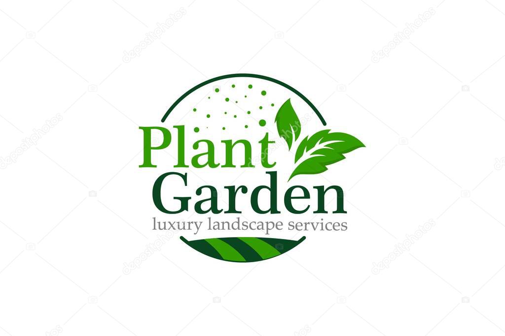 Illustration graphic vector of gardening and landscape services Suitable for nature or environment logo design template