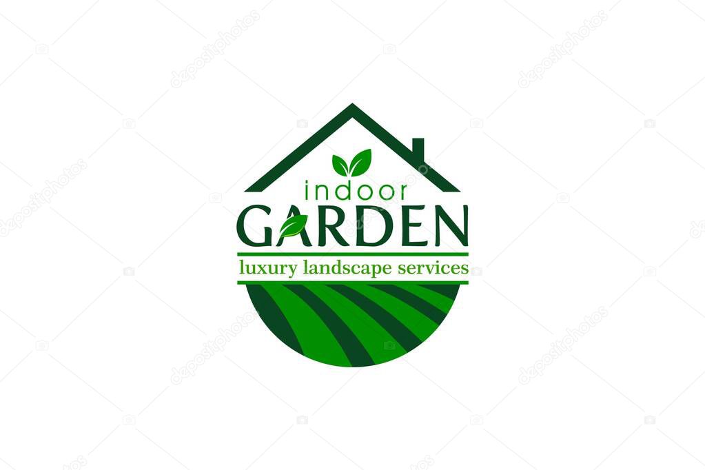 Illustration graphic vector of gardening and landscape services Suitable for nature or environment logo design template
